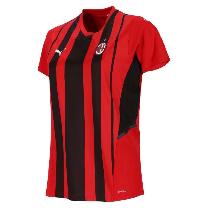 Trikot AC Milan Heim Damen 2021-22 Rote Fussballtrikots Günstig